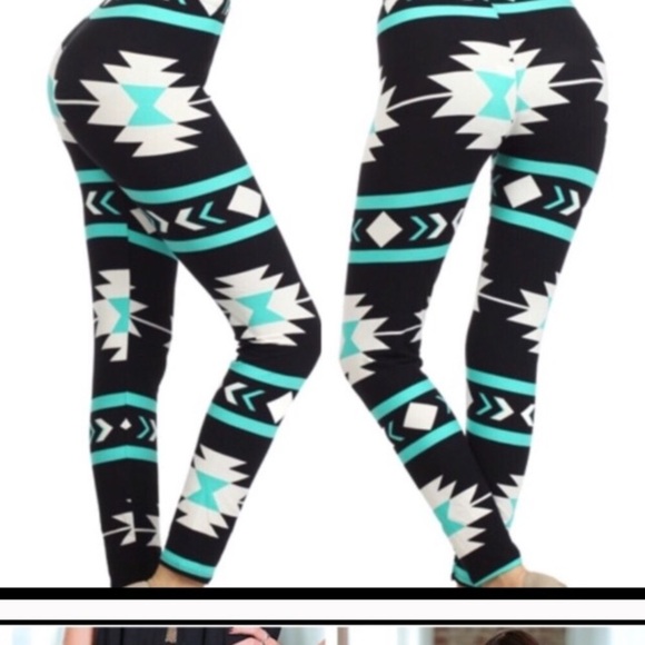 NWT Infinity Raine Leggings/Jammie pants Tribal print. Super cozy soft. - Picture 2 of 2